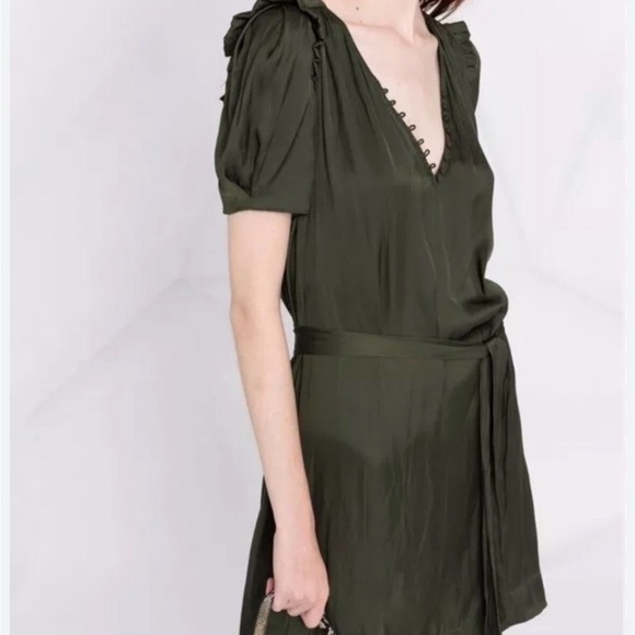 Zadig & Voltaire Dresses & Skirts - Zadig & Voltaire Dark Green Mini Dress
